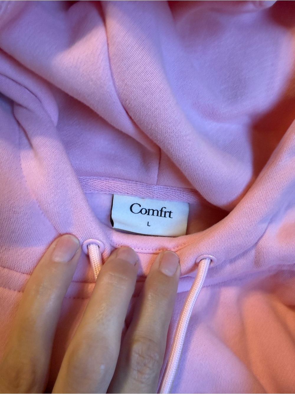 Comfrt DND Airplane Mode Travel Hoodie in Petal - Picture 2 of 3